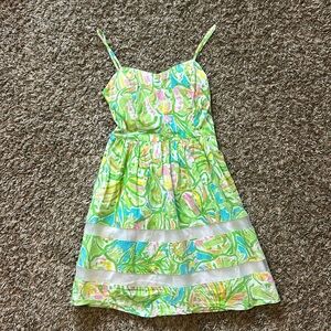 Lilly pulitzer a-line dress in elephant ears size 00